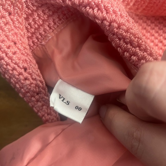 The Sak y2k Pink crochet bag shoulder bag fisherman boho beach knit - Picture 10 of 15